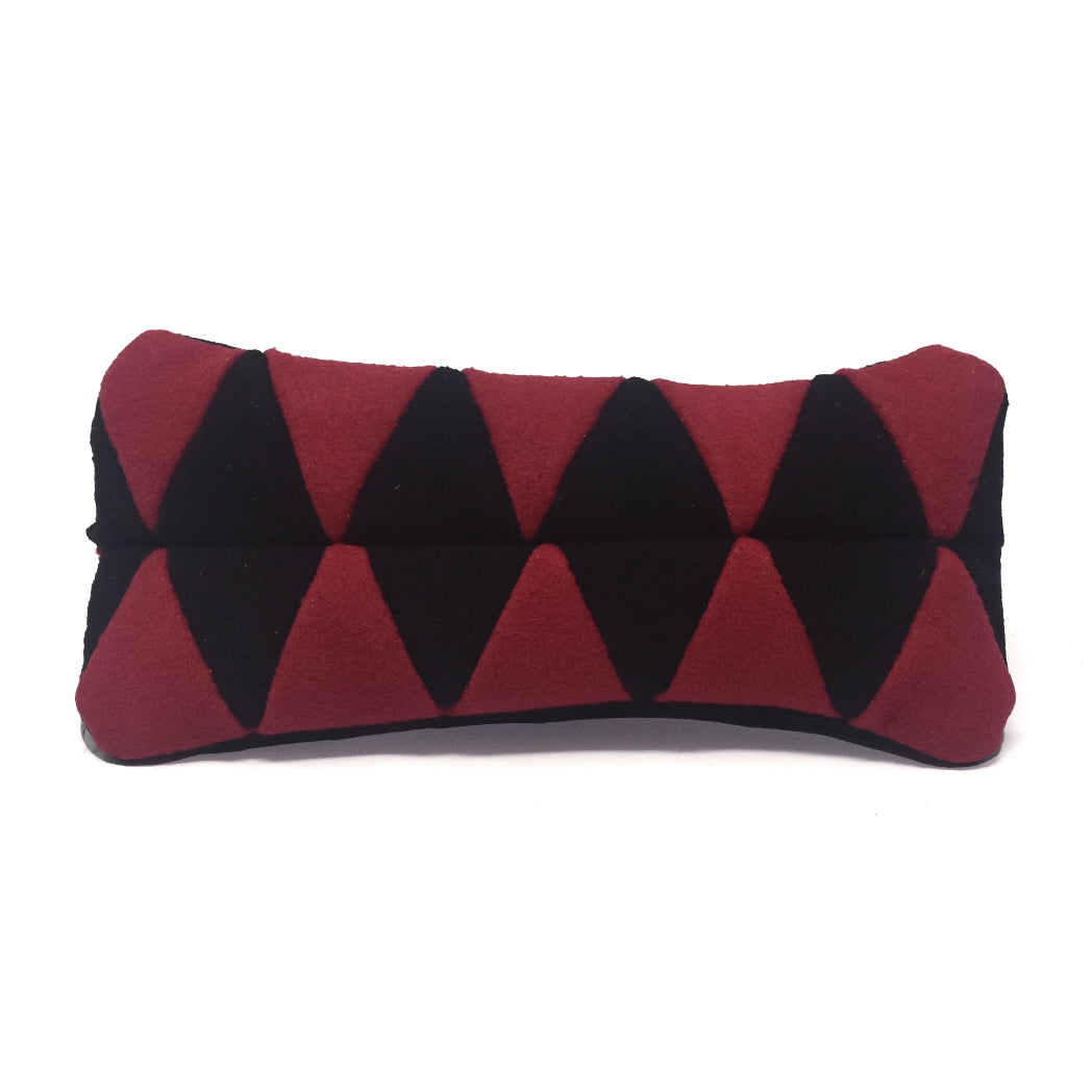 Black Diamonds on Red & Black Quilted Throwback