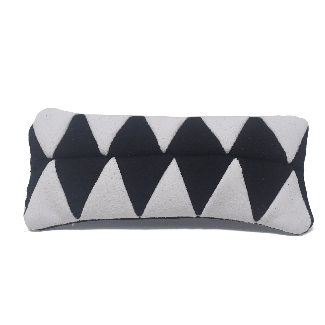 Black Diamonds on White & Black Quilted Throwback