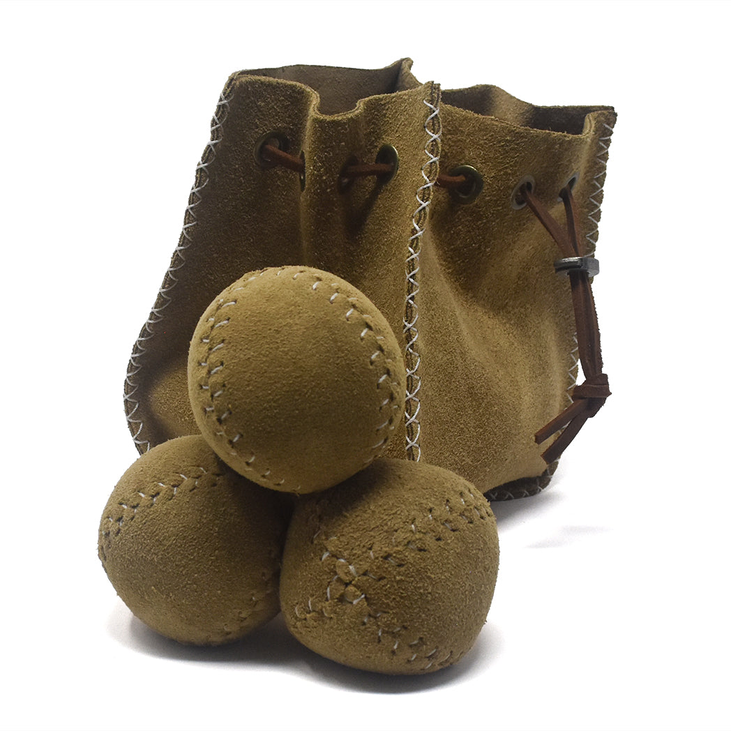 Flow on the Go Leather Bag Kit - 3 juggling balls