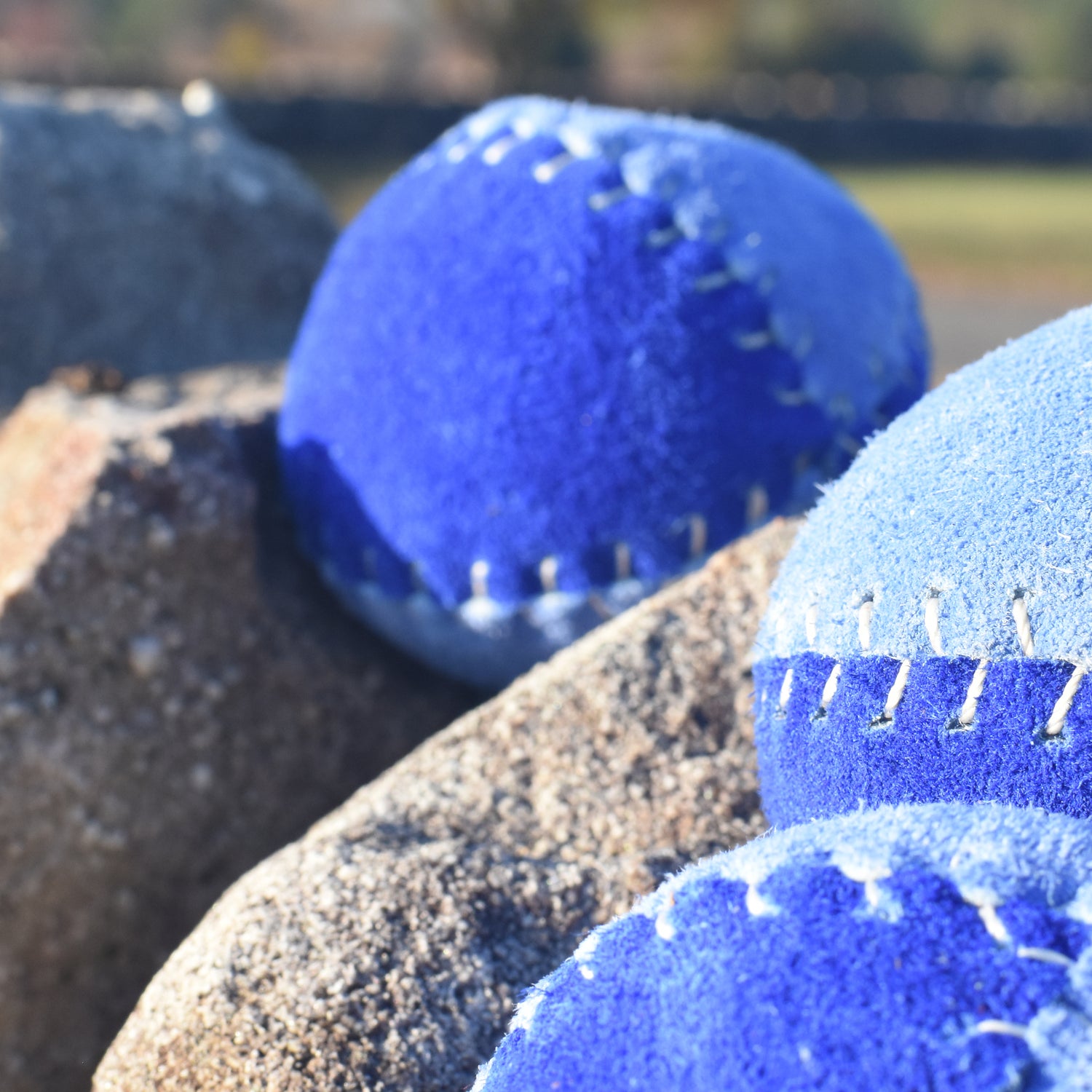 Flow on the Go Skills Pack Blues close up juggling balls