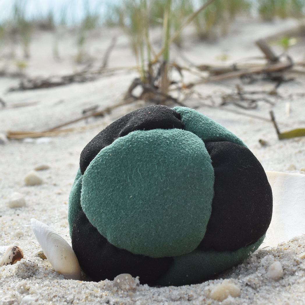 8-Panel Footbag - Dark Green & Black