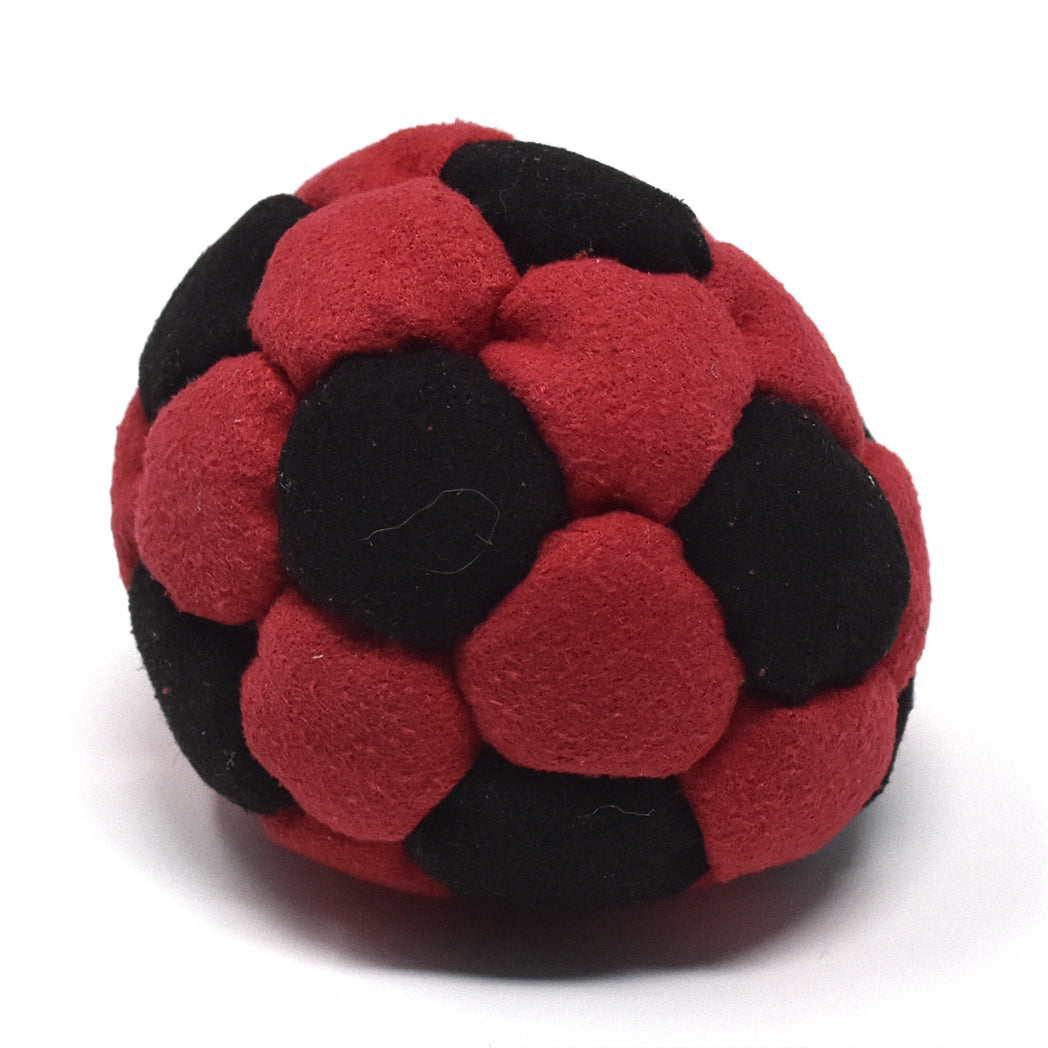 32-Panel Footbag - Red & Black