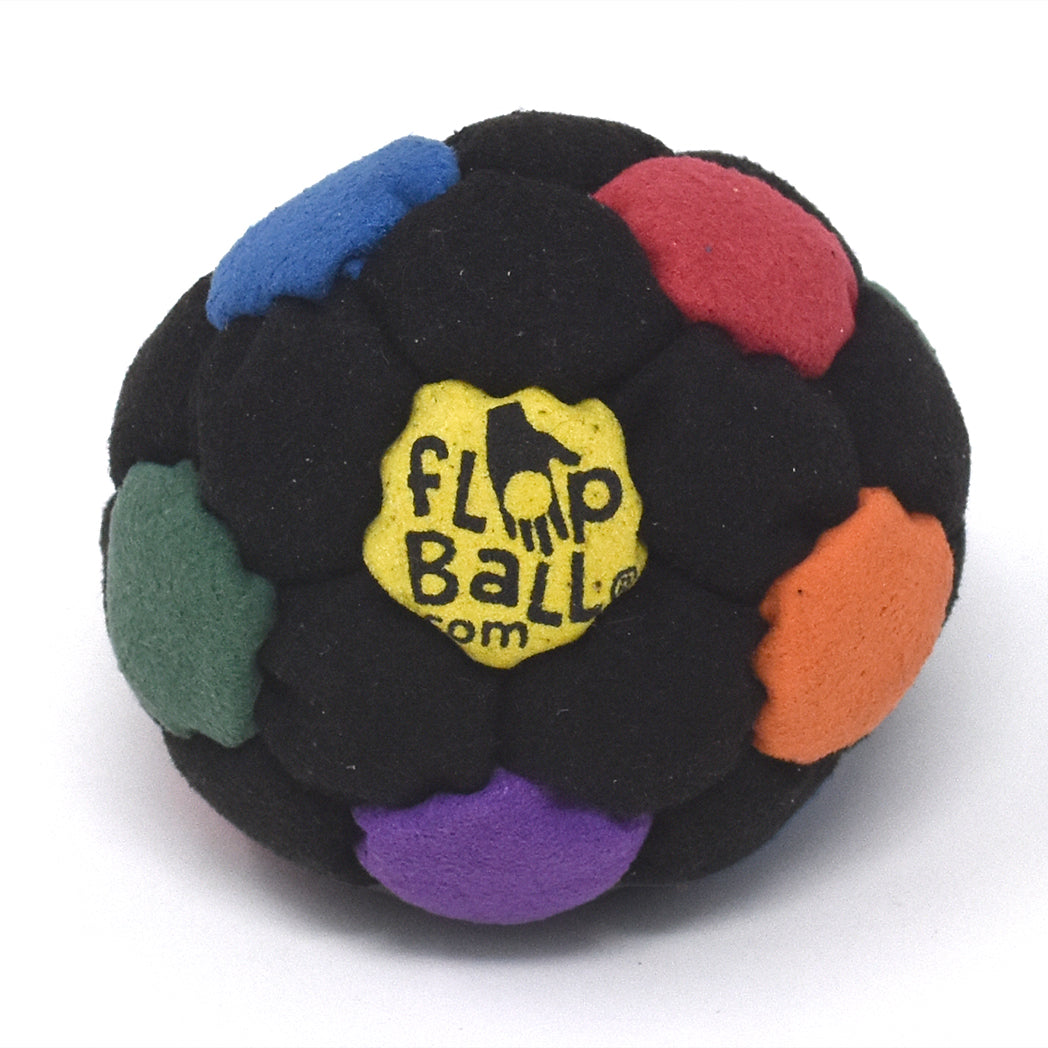 32-Panel Footbag - Rainbow Black