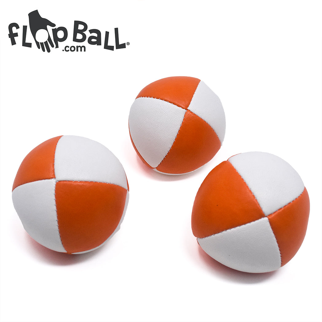 Orange & White Juggling Balls