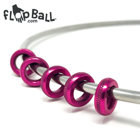 Aluminum Bead Chatter Ring Pink