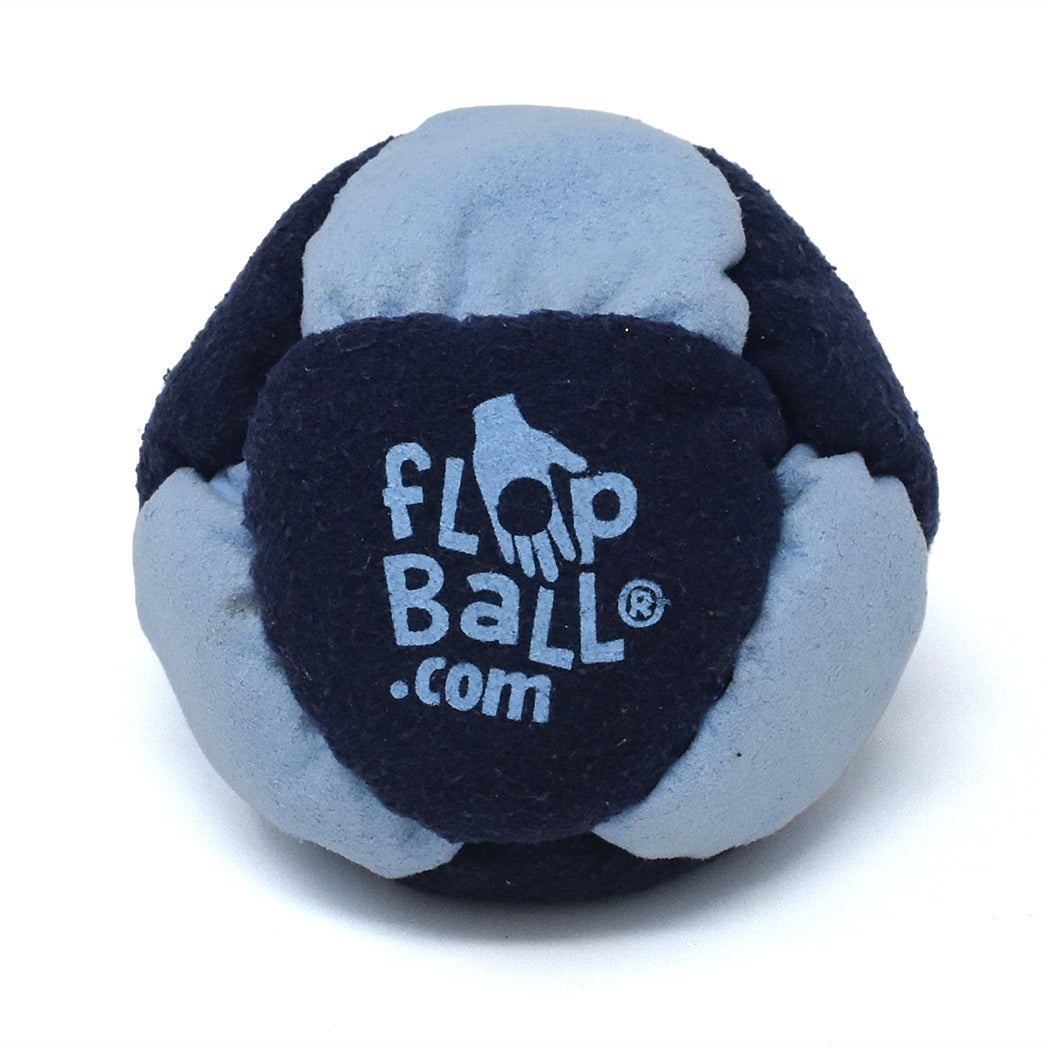 8-Panel Twin Tri-force Footbag - Light & Dark Blue