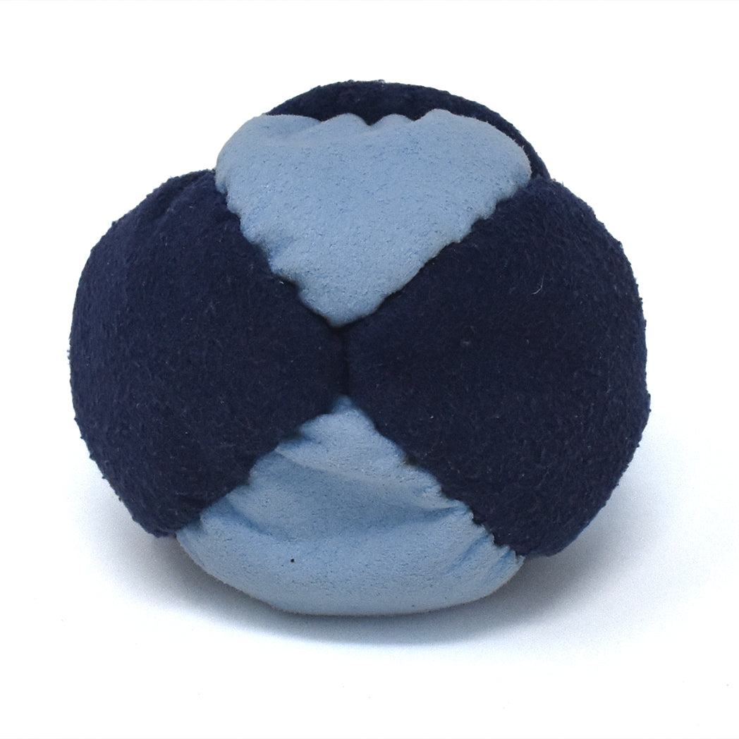 8-Panel Twin Tri-force Footbag - Light & Dark Blue