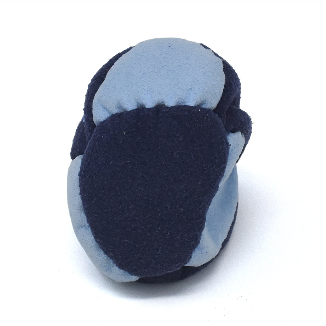 8-Panel Twin Tri-force Footbag - Light & Dark Blue