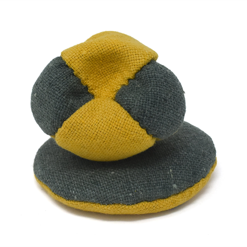 Hemp Footbag & Handsack Set - Green & Yellow