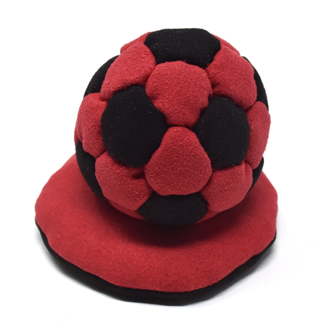 32-Panel Footbag - Red & Black
