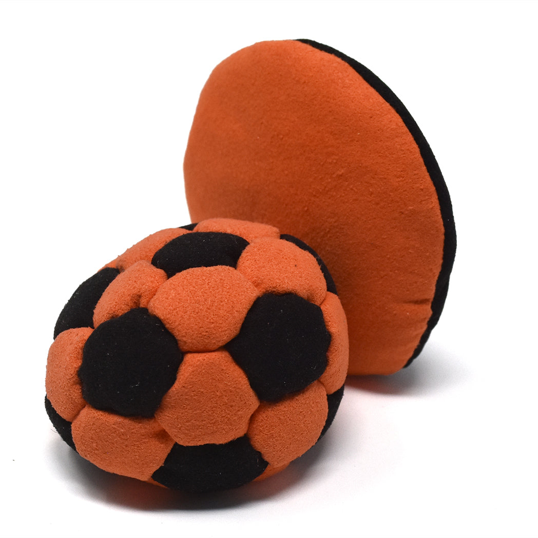 32-Panel Footbag - Orange & Black