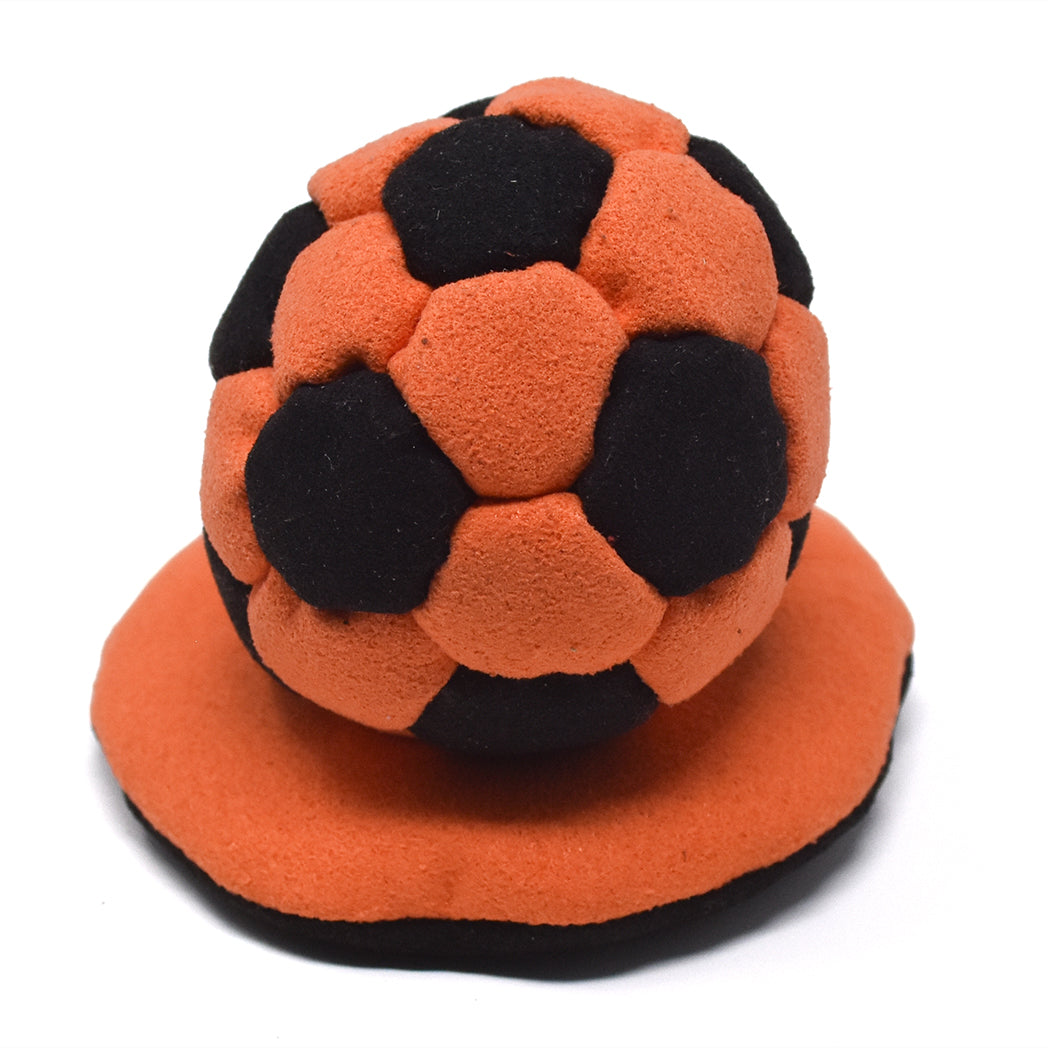 32-Panel Footbag - Orange & Black