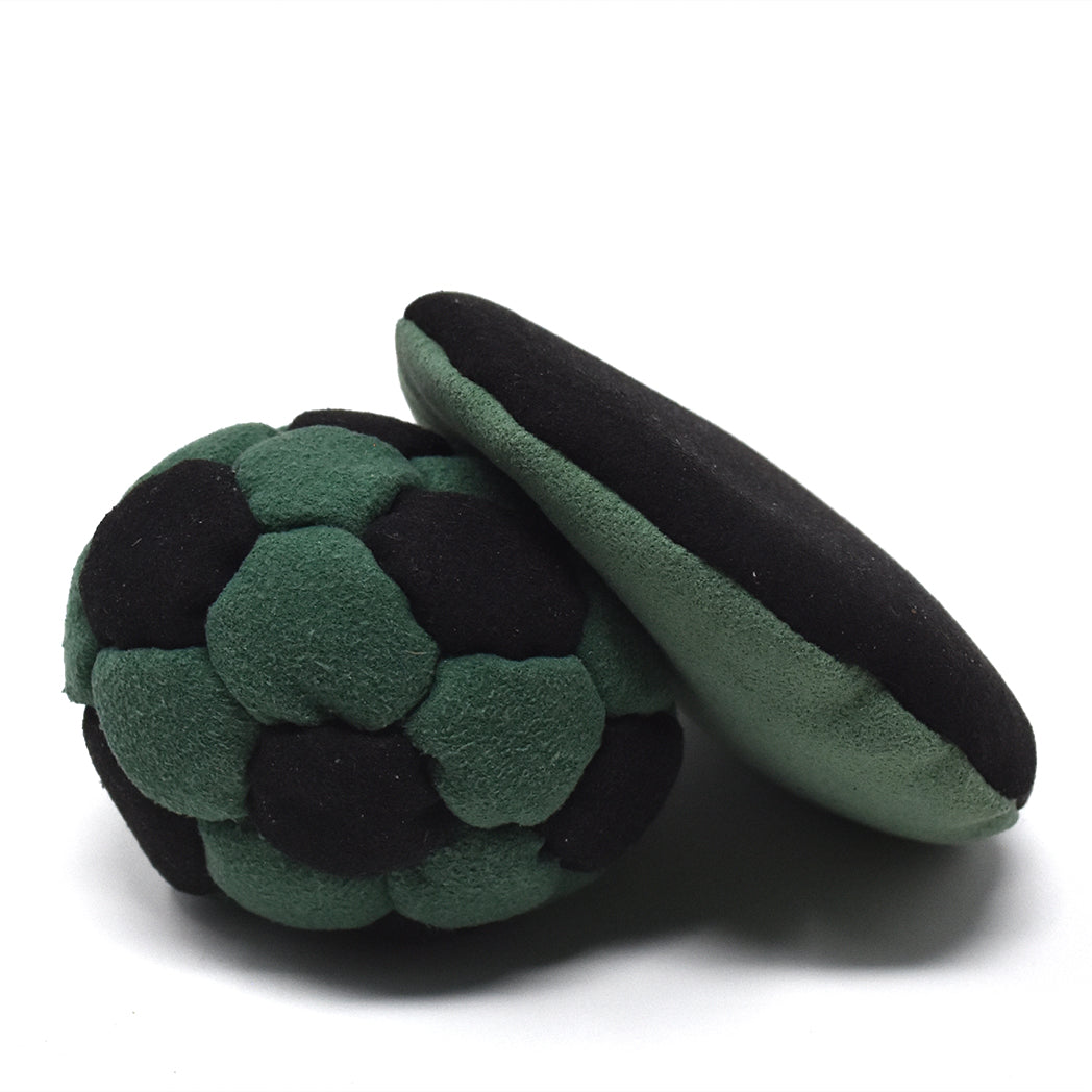 32-Panel Footbag - Green & Black