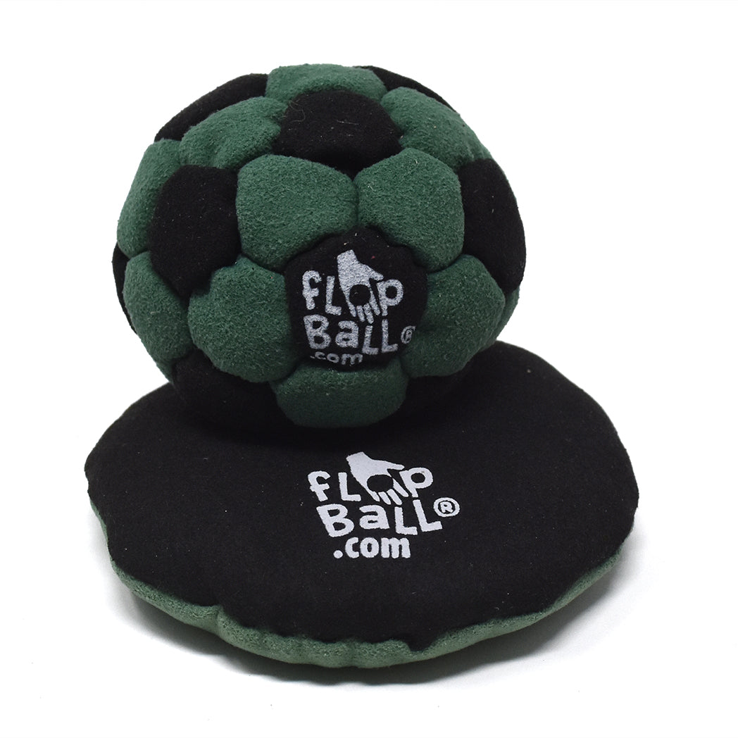 32-Panel Footbag - Green & Black