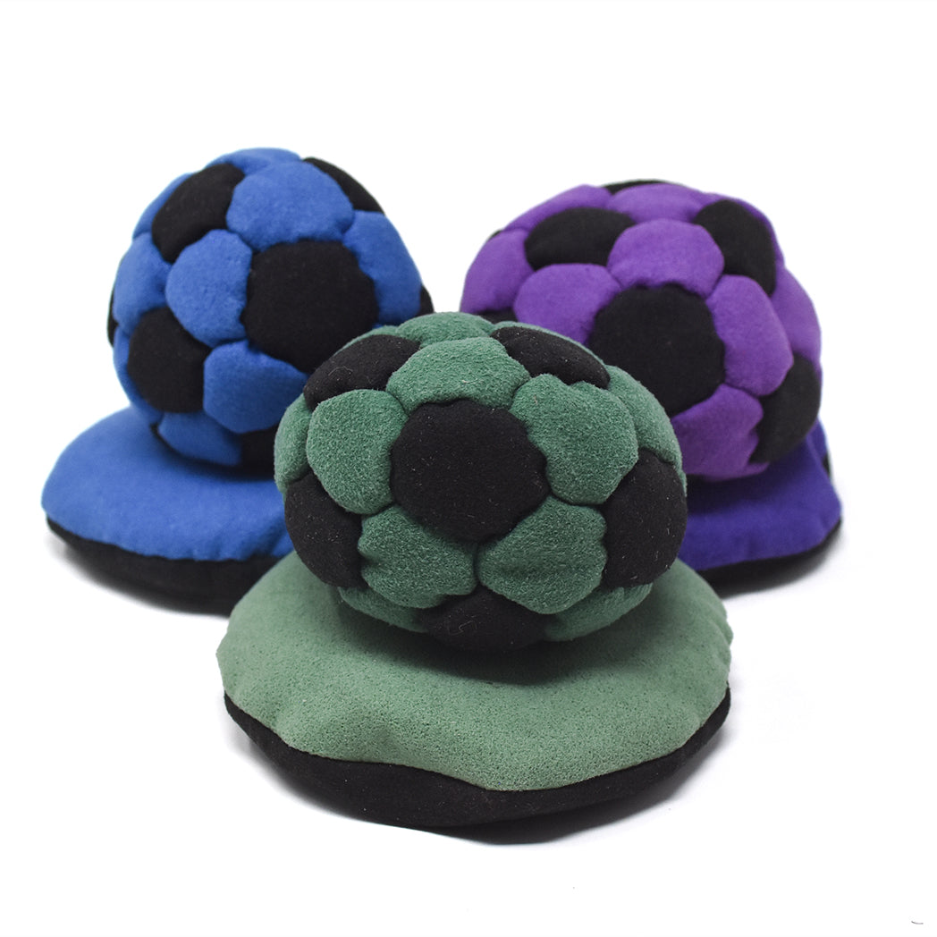 32-Panel Footbag - Green & Black