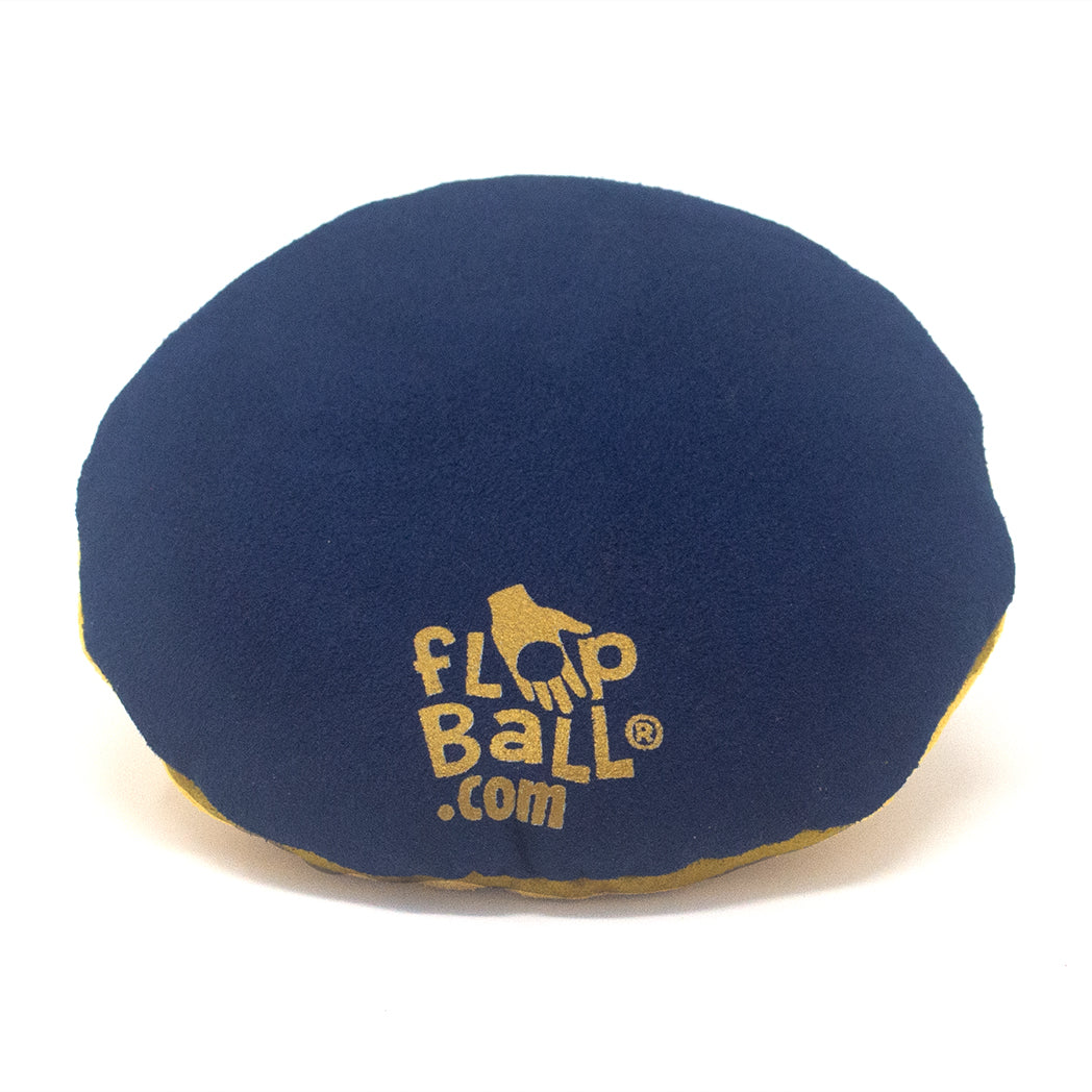 Flop Ball brand handsack: Gold & Blue – Playful Fun You Can Feel ...
