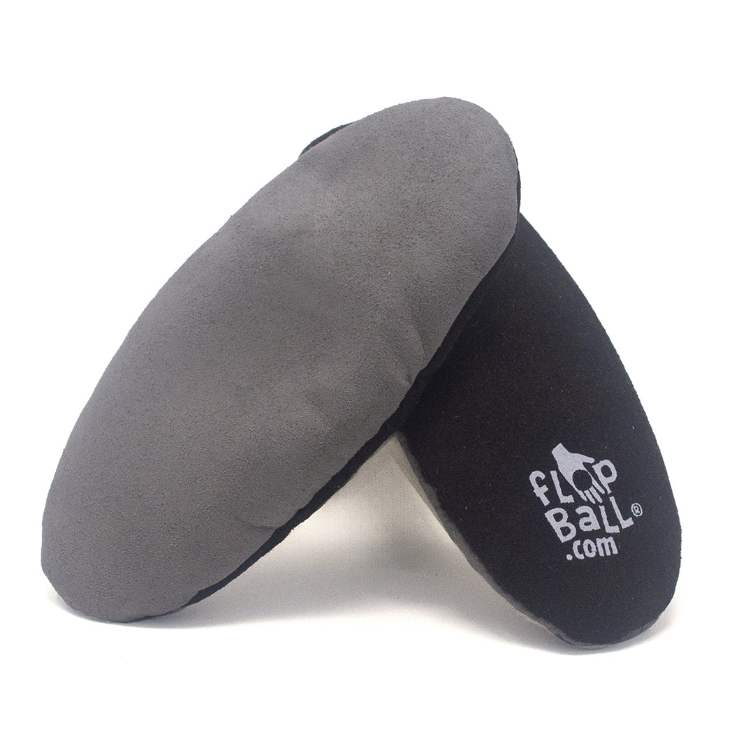 FlopBall.com Flop Ball - Shapes Grey & Black Oblong