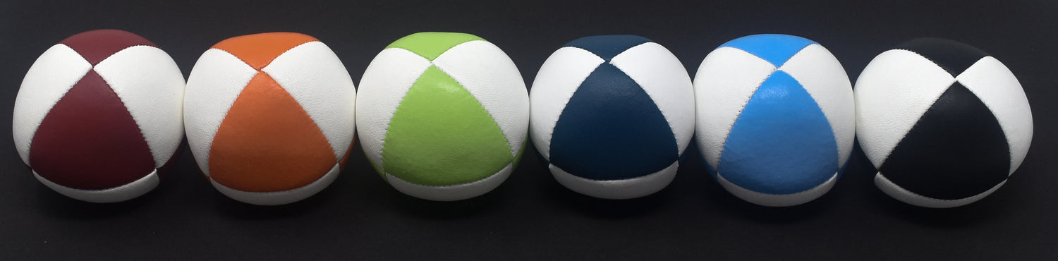 Dark Blue & White Juggling Balls