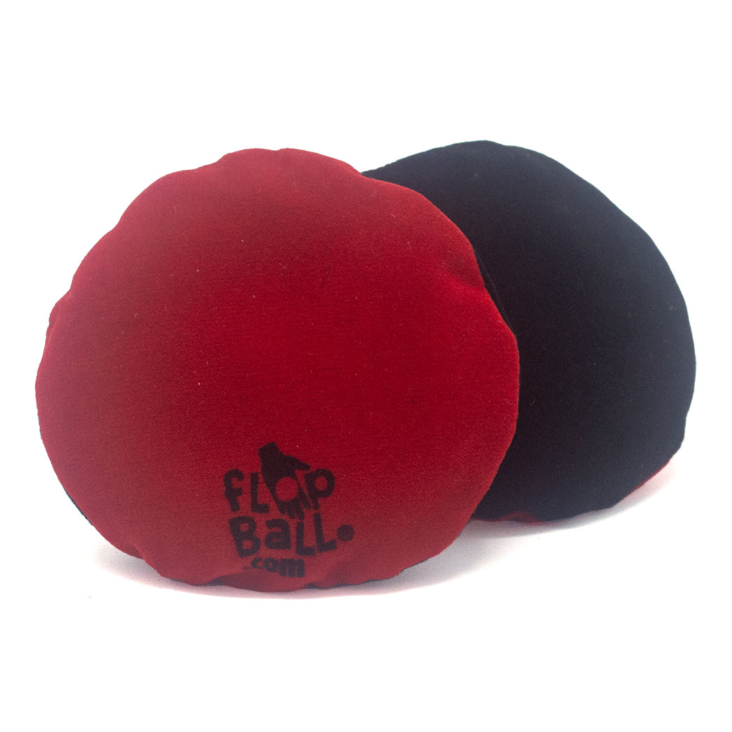 Flop Ball brand handsack: Red & Black Velvet – Playful Fun You Can Feel ...