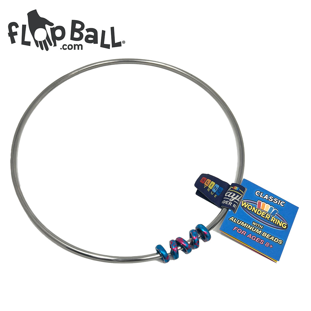 Sling True Skill Toys Sling True Wonder Ring - Aluminum - Blue Pink Splash