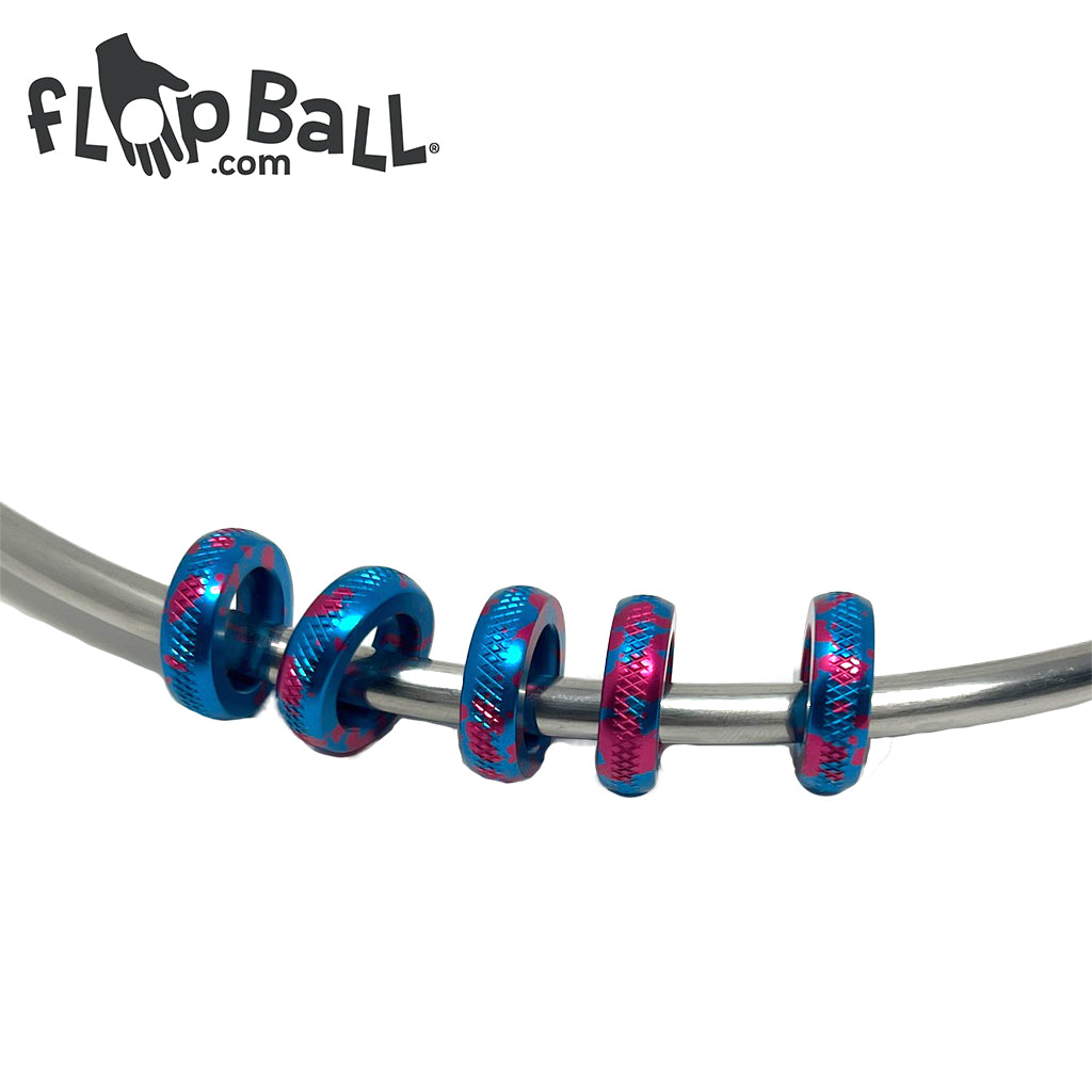 Sling True Skill Toys Sling True Wonder Ring - Aluminum - Blue Pink Splash