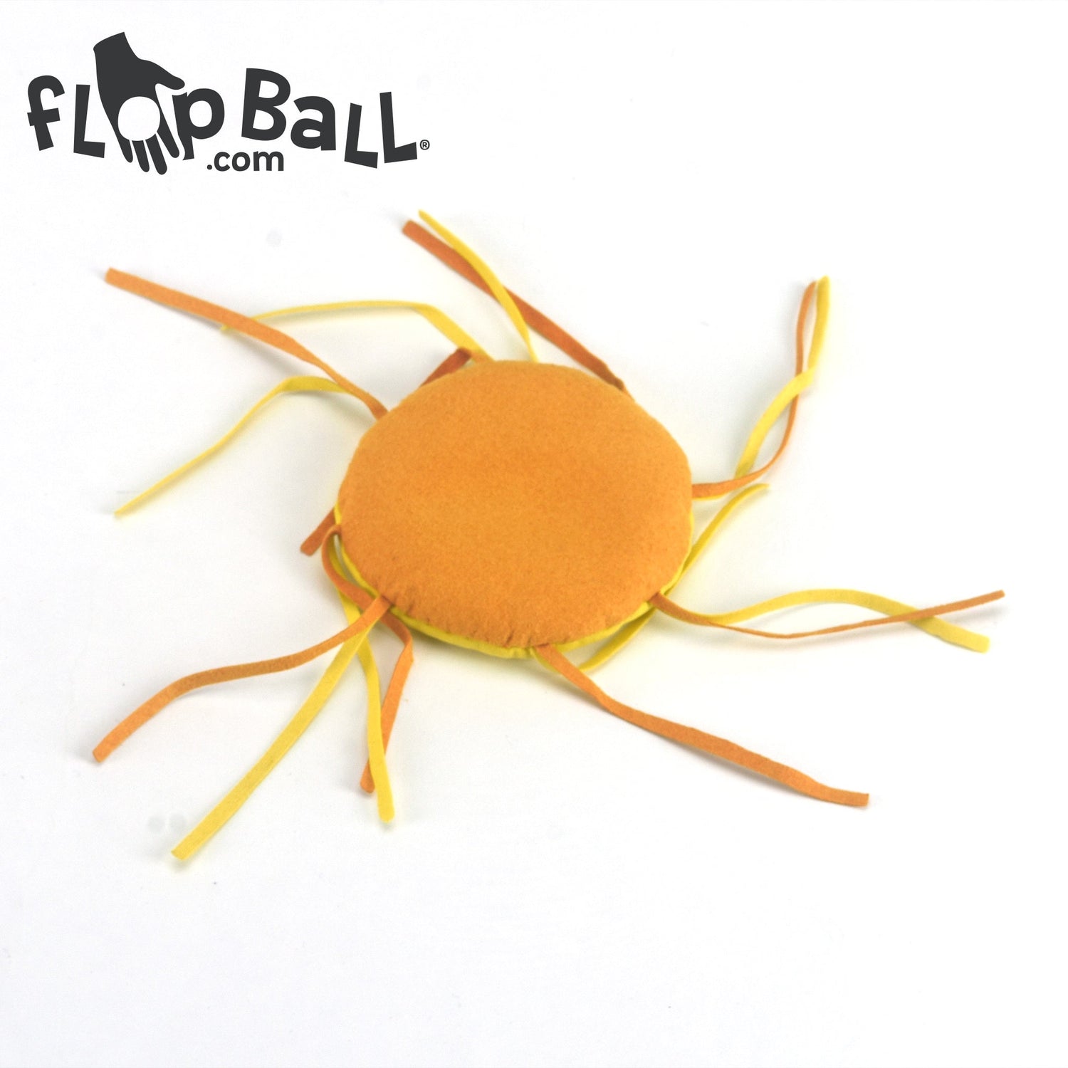 FlopBall.com Flop Ball - Shapes Orange & Yellow Spider