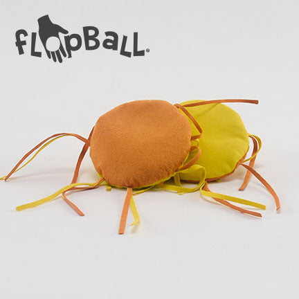 FlopBall.com Flop Ball - Shapes Orange & Yellow Spider