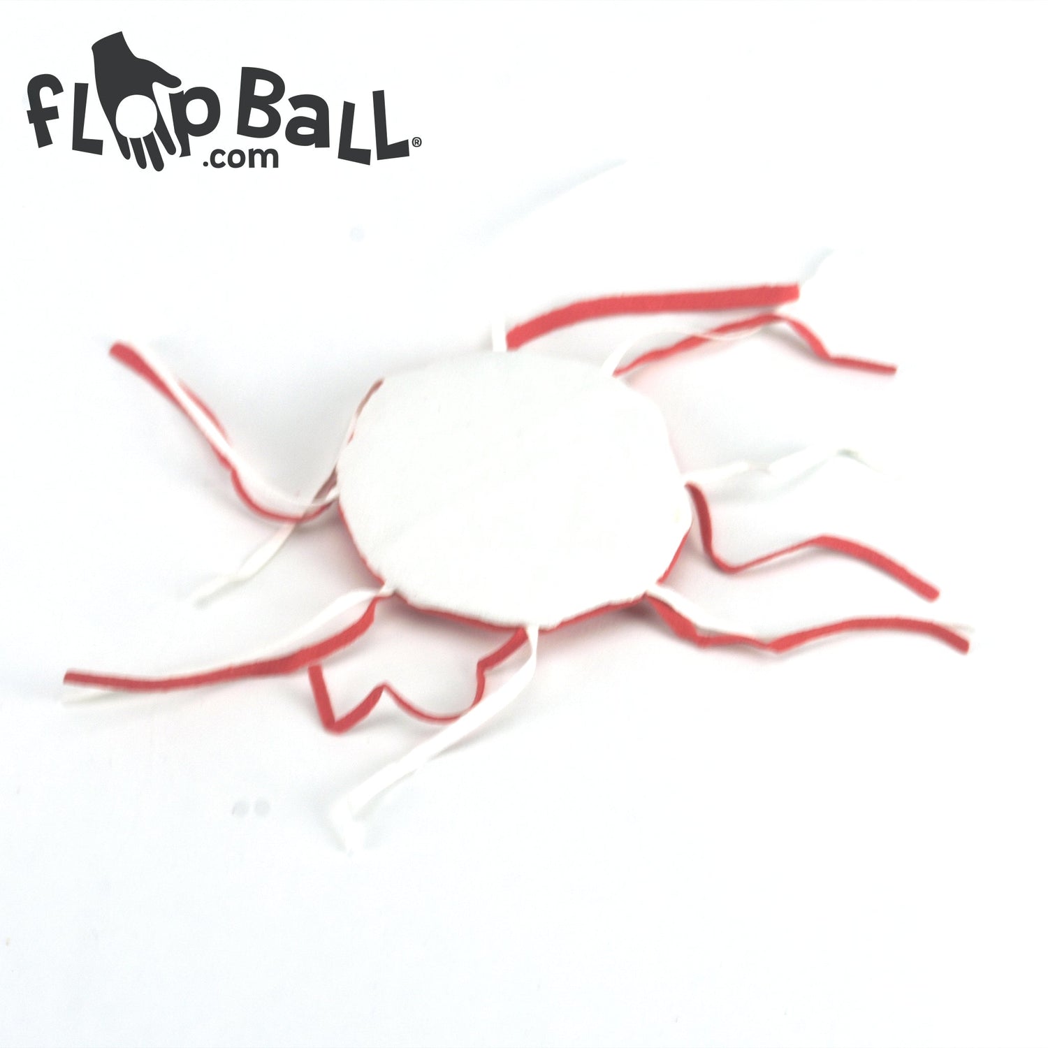 FlopBall.com Flop Ball - Shapes Red & White Spider