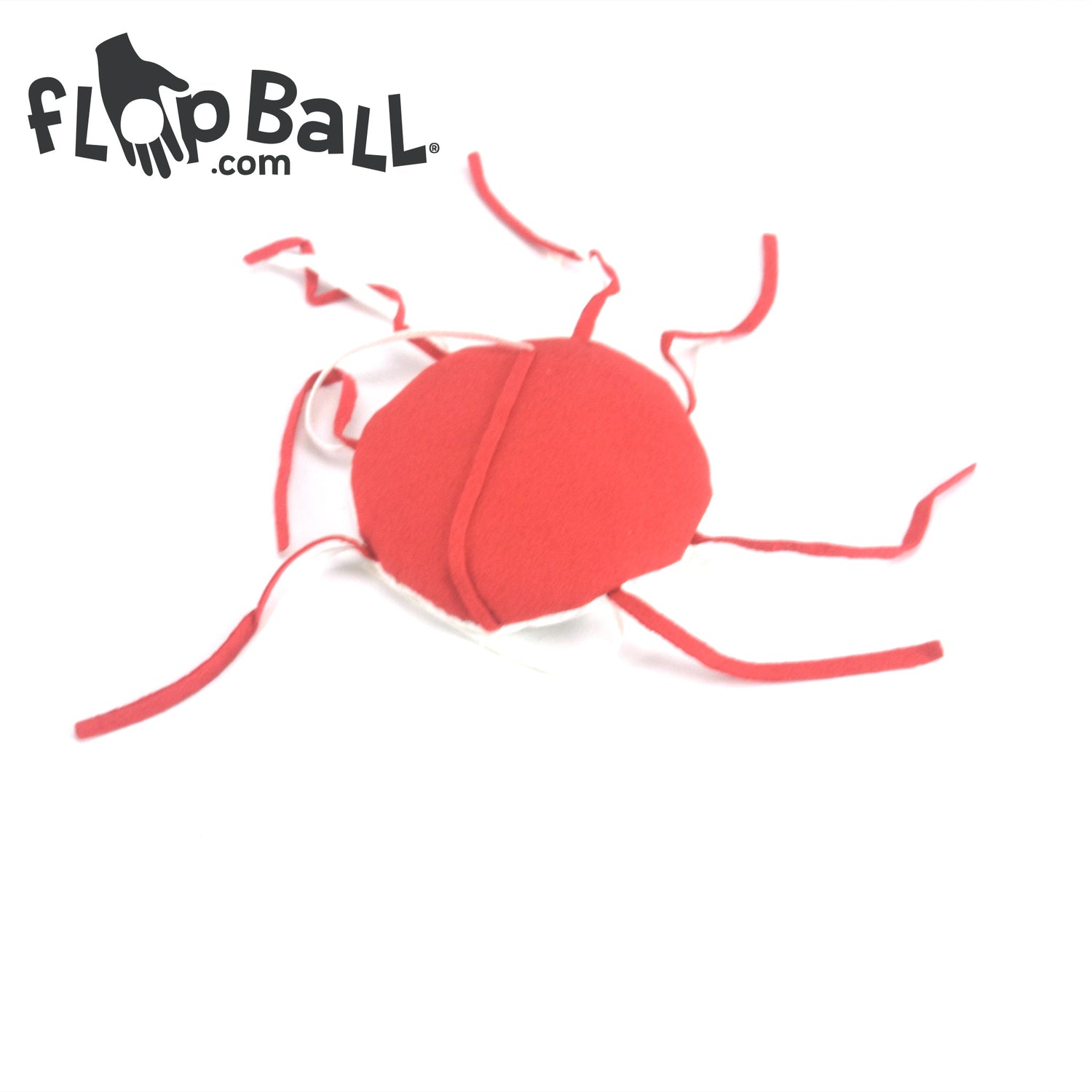 FlopBall.com Flop Ball - Shapes Red & White Spider